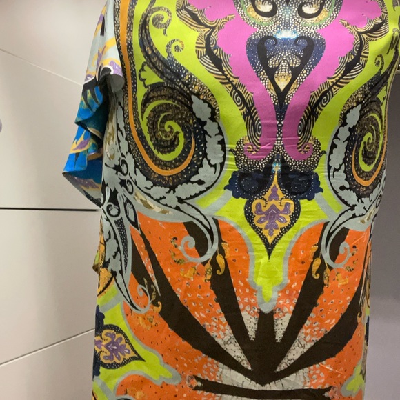 Etro Vibrant Multicolor Patterned Silk Skirt size 42 - Picture 5 of 10